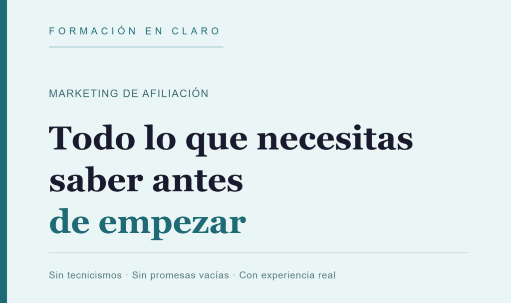 Aprende sobre marketing de afiliación