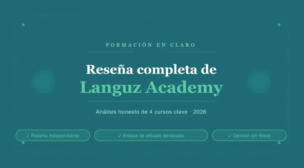 Review comparativa de 4 curso de Languz Academy