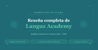 Review comparativa de 4 curso de Languz Academy