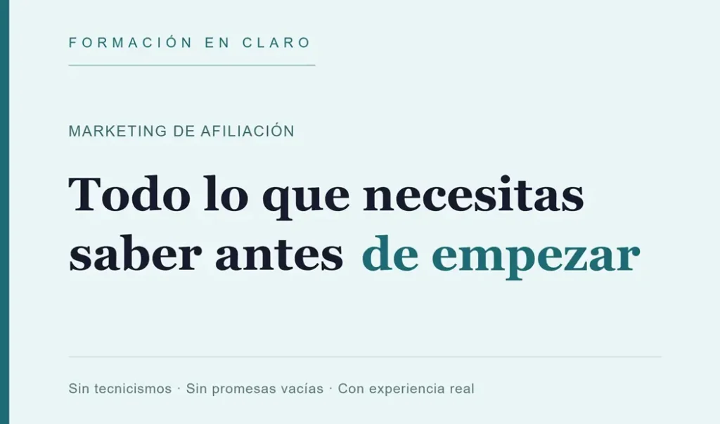 Articulo de contenido sobre marketing de afiliacion